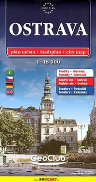 Ostrava mapa 1:18 000
