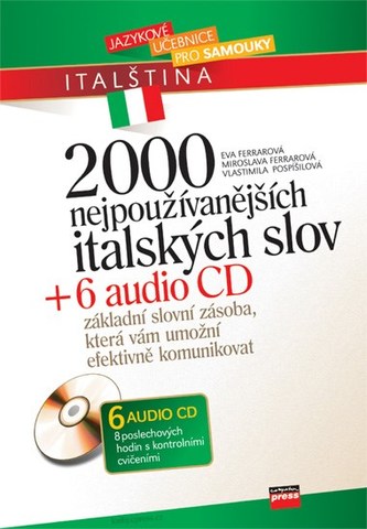 2000 nejpužívanějších italských slov + 6 CD