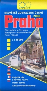 Praha 2008 největší zobrazované území