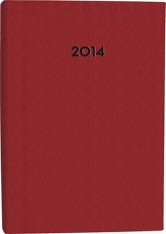 Diář B6 CHARME týdenní červený 2014