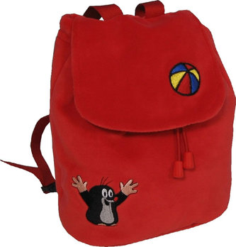 Krtek - Batůžek červený s výšivkou