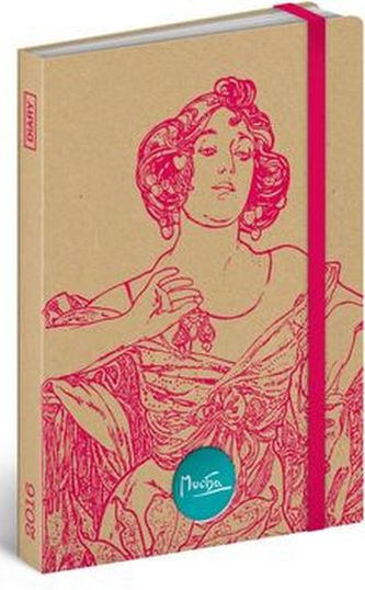 Alfons Mucha Rubín diář 2016