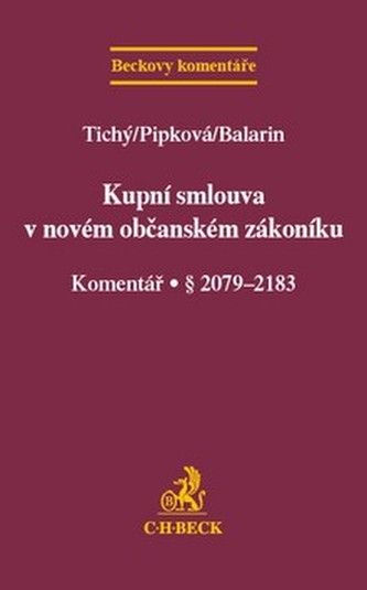 Kupní smlouva v novém občanském zákoníku