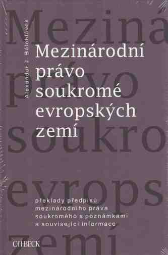 Mezinárodní právo soukromné evropských zemí