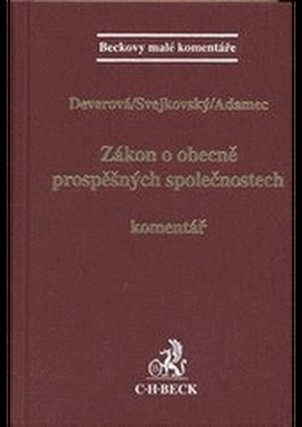 Zákon o obecně prospěšných společnostech. Komentář