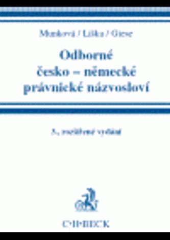 Odborné česko-německé právnické názvosloví
