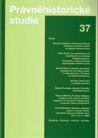 Právněhistorické studie 37