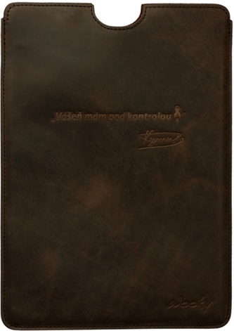 Puzdro 19x26,5 Verner hnedá koža natur Samsung Galaxy Tab 10.1