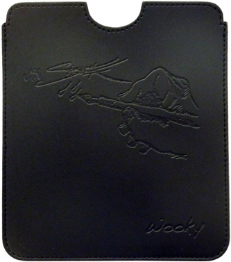 Puzdro 16,8x14,7 Saudek čierna umelá koža eWooky