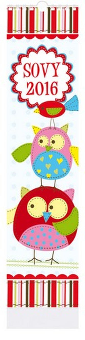 Sovy - nástenný kalendář 2016
