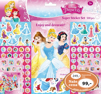 Princezny - 500 samolepek