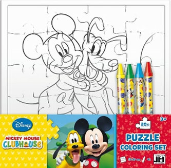 Mickey klubík - Omalovánky puzzle