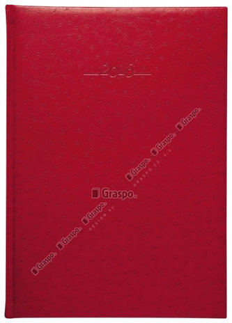 Diář 2016 Titan červený denní A4