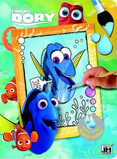 Hledá se Dory - Omalovánky Maluj vodou!