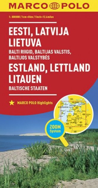 Baltické státy 1:800T//mapa(ZoomSystem)MD
