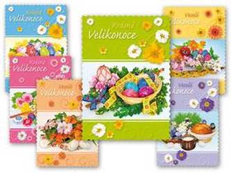 Pohlednice velikonoce 084 D výsek+UV