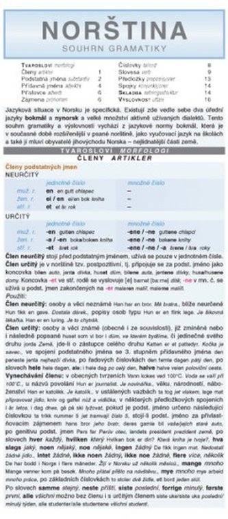 NORŠTINA souhrn gramatiky