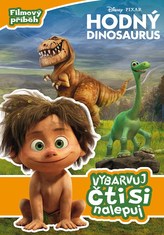 Hodný dinosaurus Vybarvuj, čti si, nalepuj