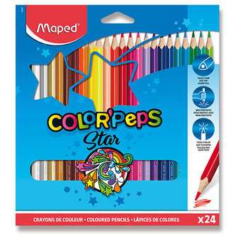 Pastelky 24 ks trojhranné Maped Pastelky 24 ks trojhranné Maped