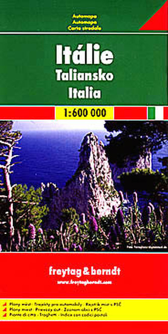 AK 0616 Itálie 1:600 000 CZ / automapa