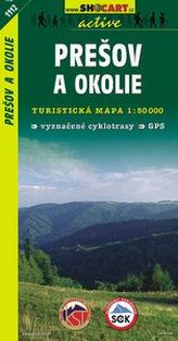 Prešov a okolie 1:50T/1112 Turistická mapa SHOCart