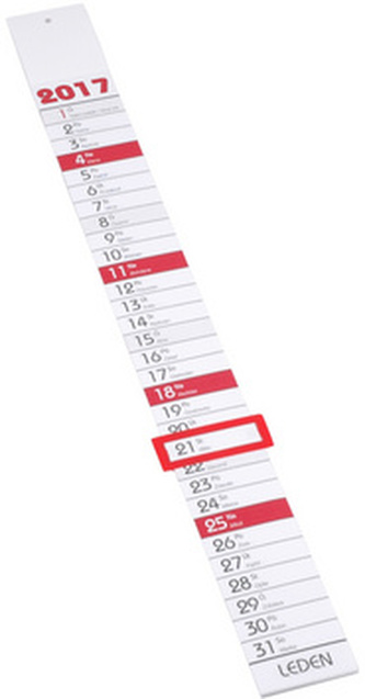 Vázanka měsíční 2017 - nástěnný kalendář