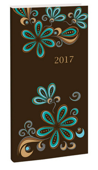 Diář A6 Flower týdenní 2017