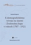 K demografickému vývoju na území Zvolenskej župy v rokoch 1787 - 1921