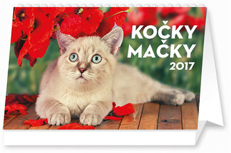 Kalendář stolní 2017 - Kočky CZ/SK
