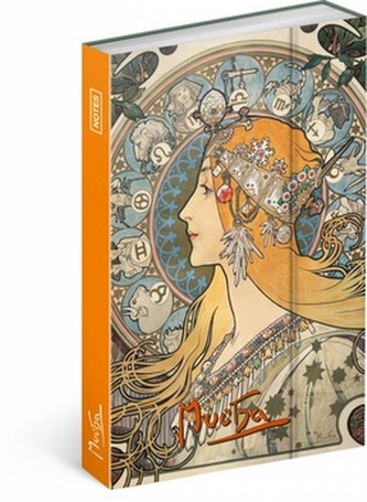 Notes Alfons Mucha - Zodiak, linkovaný