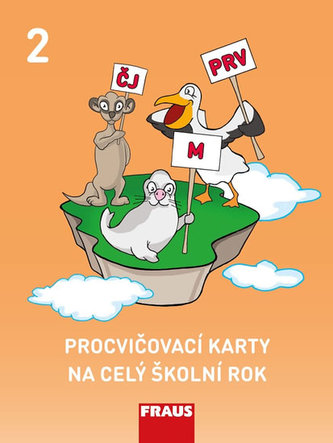 Procvičovací karty na celý školní rok 2 - ČJ, M, Prvouka