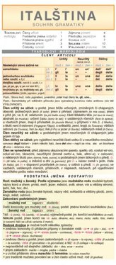 Italština – souhrn gramatiky