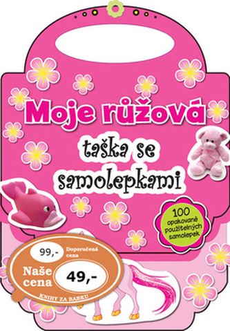 Moje růžová taška se samolepkami