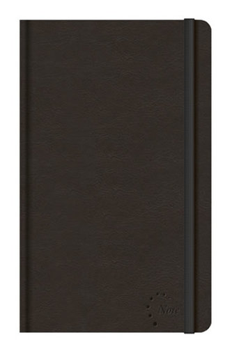 Notes Saturn černý - kapesní linkovaný