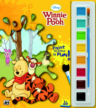 Medvídek Pú omalovánka s vodovkami