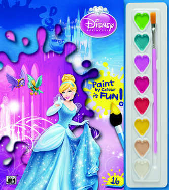 Popelka omalovánka s vodovkami