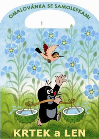 Krtek a len - omalovánky se samolepkami