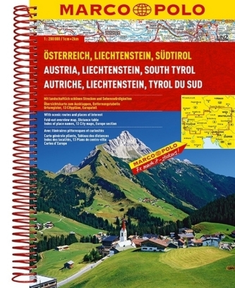 Marco Polo Reiseatlas Österreich, Liechtenstein, Südtirol. Austria, Liechtenstein, South Tyrol. Autriche, Liechtenstein, Tyrol d