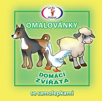Zvířata z lesů a luk - Omalovánky se samolepkami A5