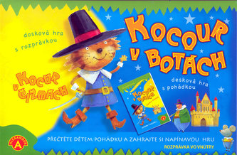 Kocour v botách - desková hra-polsky