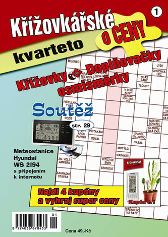Křížovkářské kvarteto o ceny - Křížovky, osmisměrky, doplňovačky Křížovkářské kvarteto o ceny - Křížovky, osmisměrky, doplňovačky
