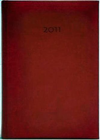 Diář 2011 Print denní A5 - červená