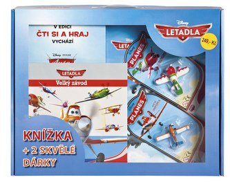Letadla - Čti si a hraj - Velký závod (knížka + 2 skvělé dárky)
