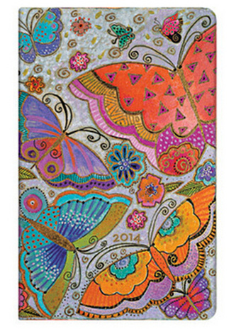 Diář 2014 - Flutterbyes maxi (12-měsíční horizontal Week-at-a-Time)