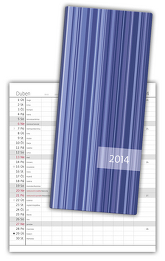 Diář 2014 - kapesní - Napoli měsíční - design 01