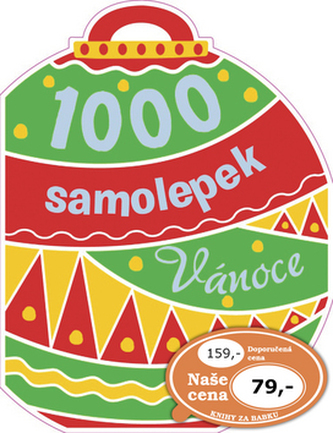 1000 samolepek Vánoce