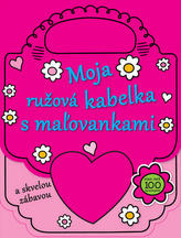 Moja ružová kabelka s maľovankami