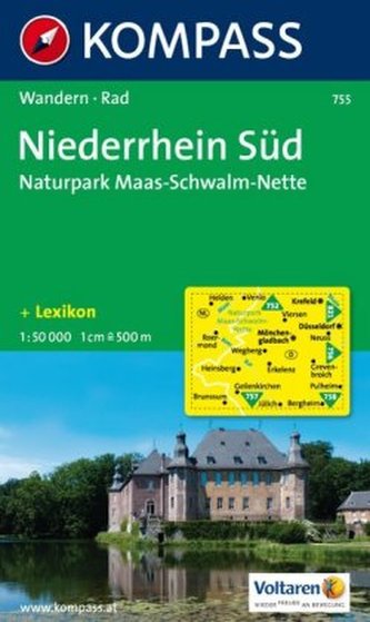 Kompass Karte Niederrhein Süd, Maas, Schwalm, Nette