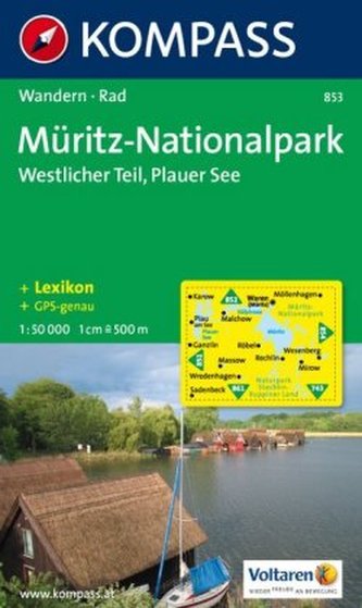 Kompass Karte Müritz-Nationalpark, Westlicher Teil, Plauer See