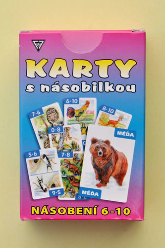 Karty s násobilkou - Násobení - 6 - 10